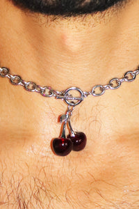 Black Cherries Necklace - Silver