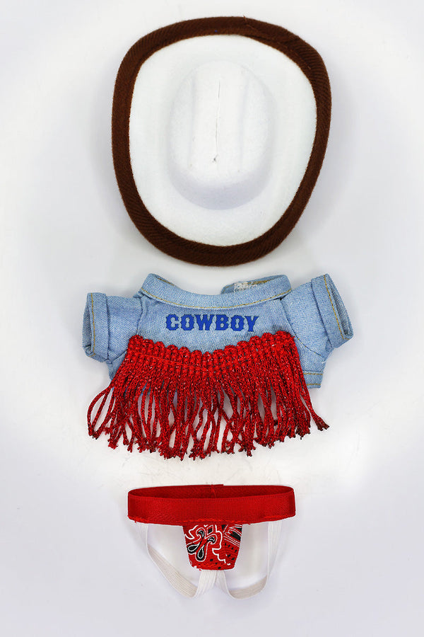 Yee-Haw Cowboy Harness Monster Doll Full Look Outfit Set