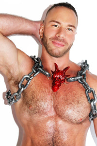 Dragon Rider Chain Harness- Silver