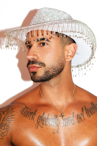 Crystal Eleganza Cowboy Hat - White