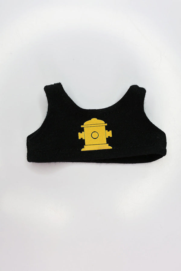 Piss Hydrant Monster Doll Crop Tank- Black