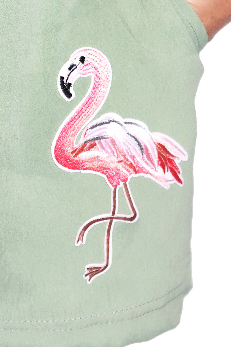 Flamingo Relax Shorts- Sage