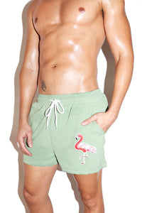 Flamingo Relax Shorts- Sage