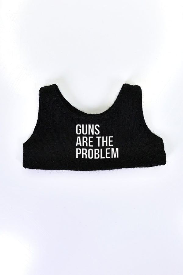 Gun Reform Monster Doll Crop Tank- Black