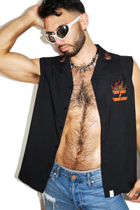 Hot Rods Dad Bods Sleeveless Shirt - Black