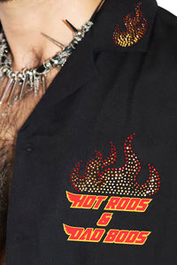 Hot Rods Dad Bods Sleeveless Shirt - Black