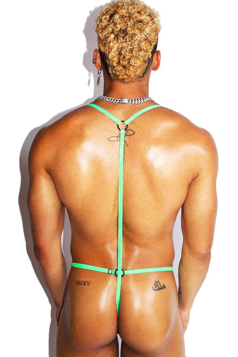 Rainbow Fish Elastic Body Thong-  Multi