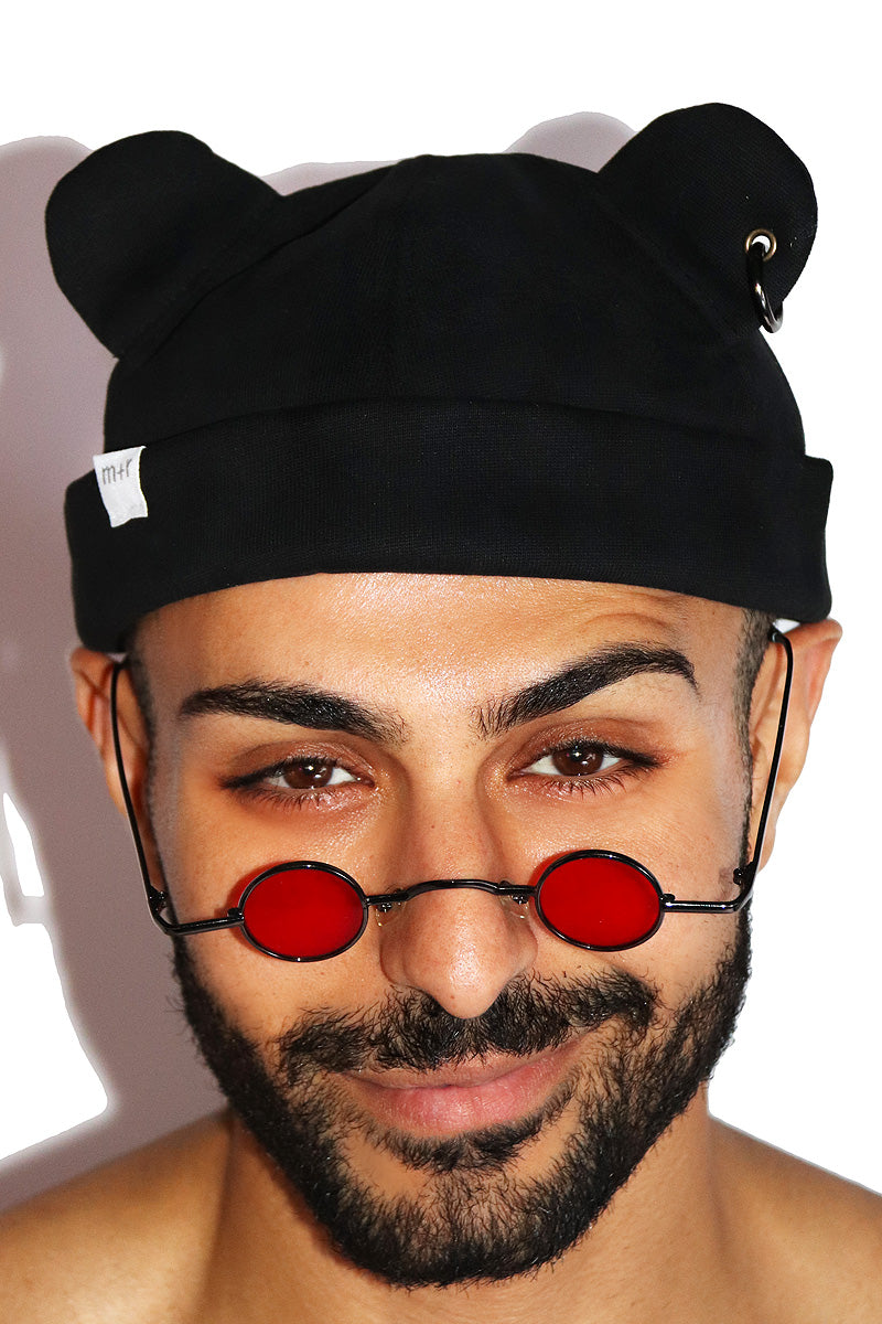 帽子 Basics bear beanie Black M BASICKS | Bear Beanie - black – FAB4 ONLINE STORE