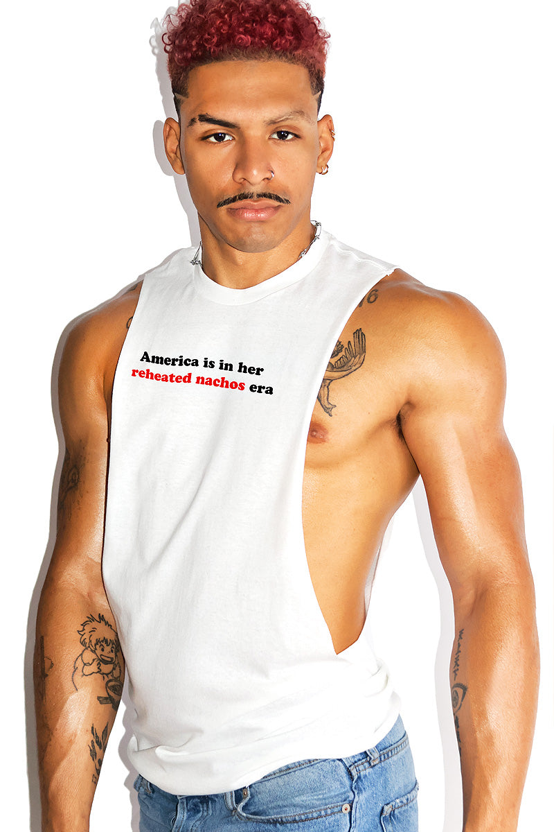 Reheated Nachos Low Arm Shredder Tank-White