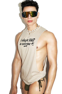 Slept Like A Corpse Low Armhole Tank- Tank