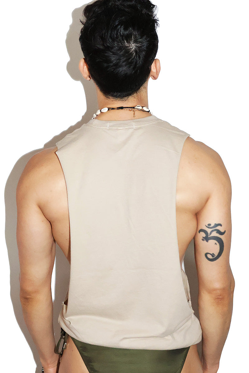 Slept Like A Corpse Low Armhole Tank- Tank