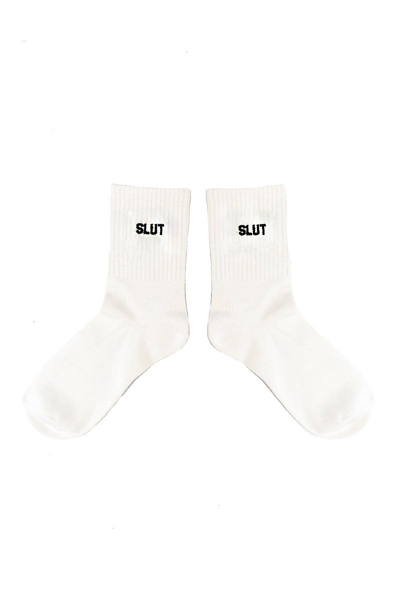 Slut Socks- White