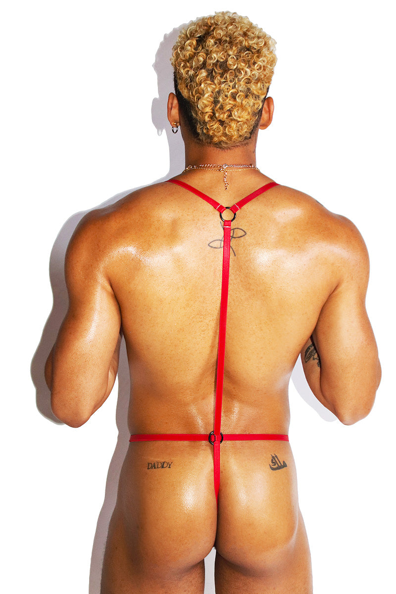 Rainbow Elastic Body Thong- Multi