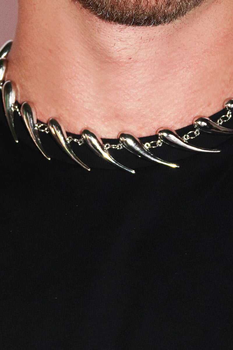 Swoosh Necklace Silver