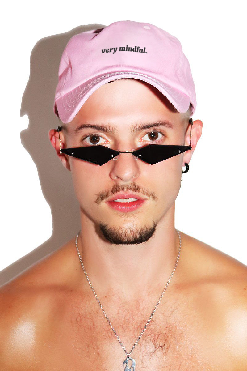 Very Mindful Dad Hat -Pink