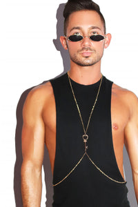 Witch's Key Harness-Gold