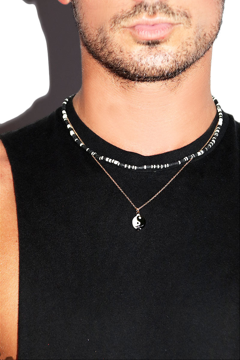 Ying Yang Necklace Set - Gold