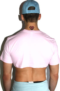 2 Cute 2 Give AF Extreme Crop Tee-Pink
