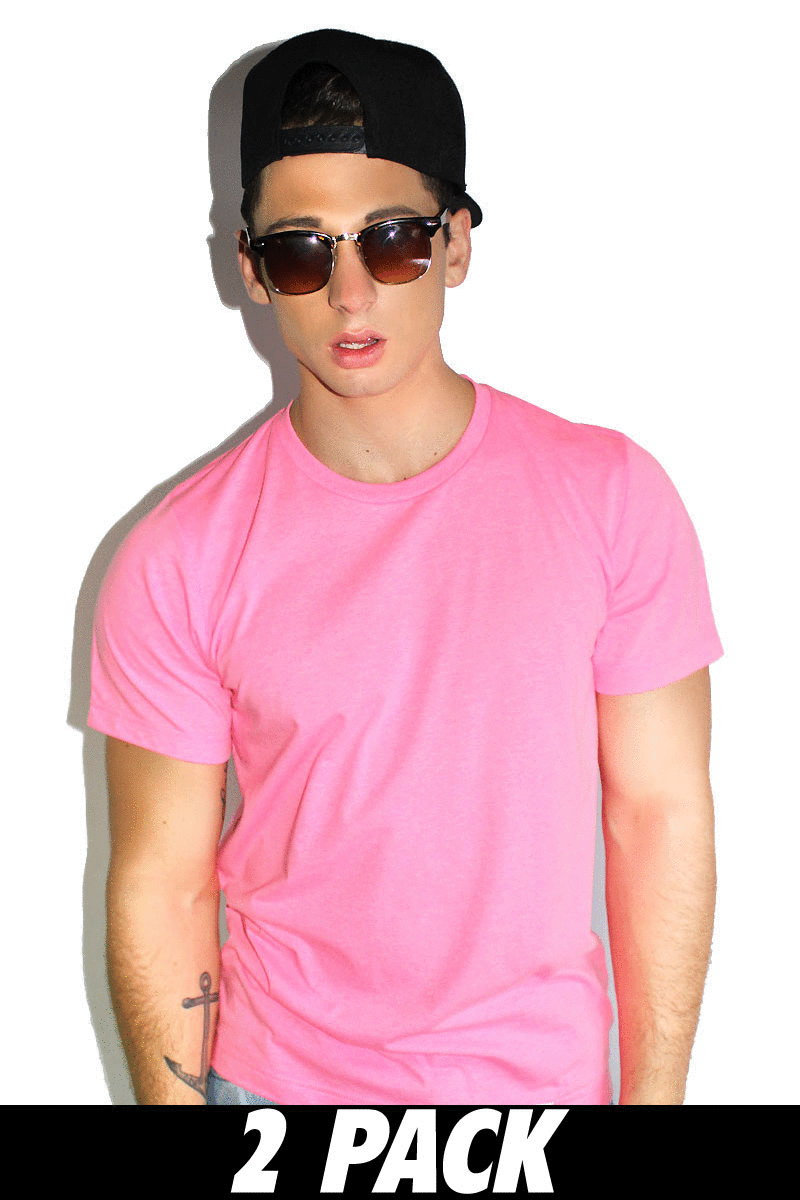 Multipack- Core Crewneck Tees-Neon