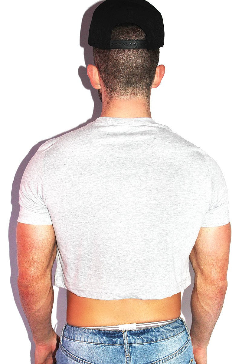 1-800 The Most Crop Tee- Grey