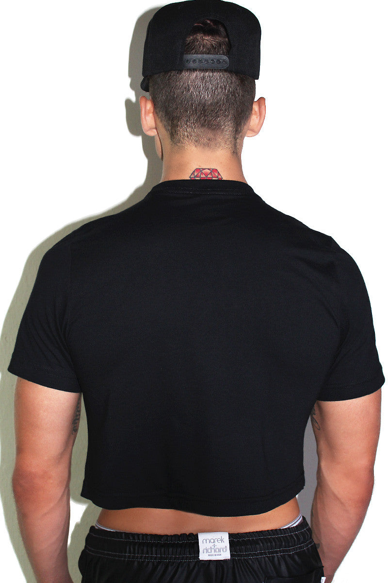 Alyssa Edwards Always and Forever Crop Tee-Black
