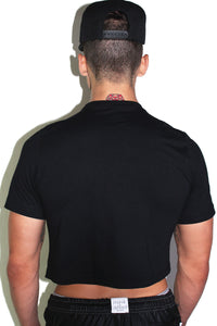 Alyssa Edwards Always and Forever Crop Tee-Black