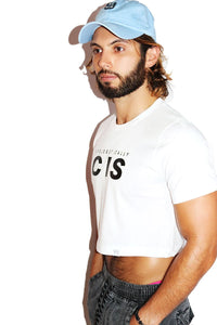Cis Crop Tee- White