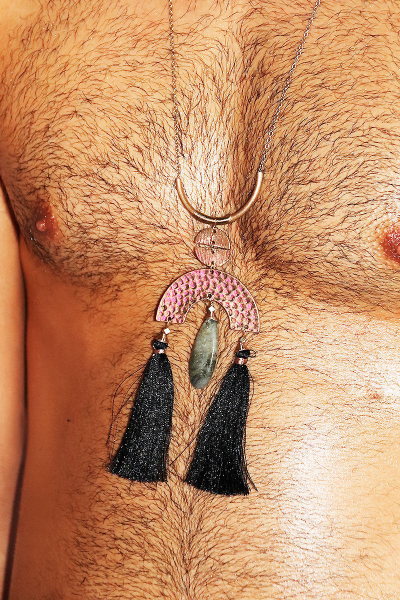 Odessa Fringe Necklace- Gold