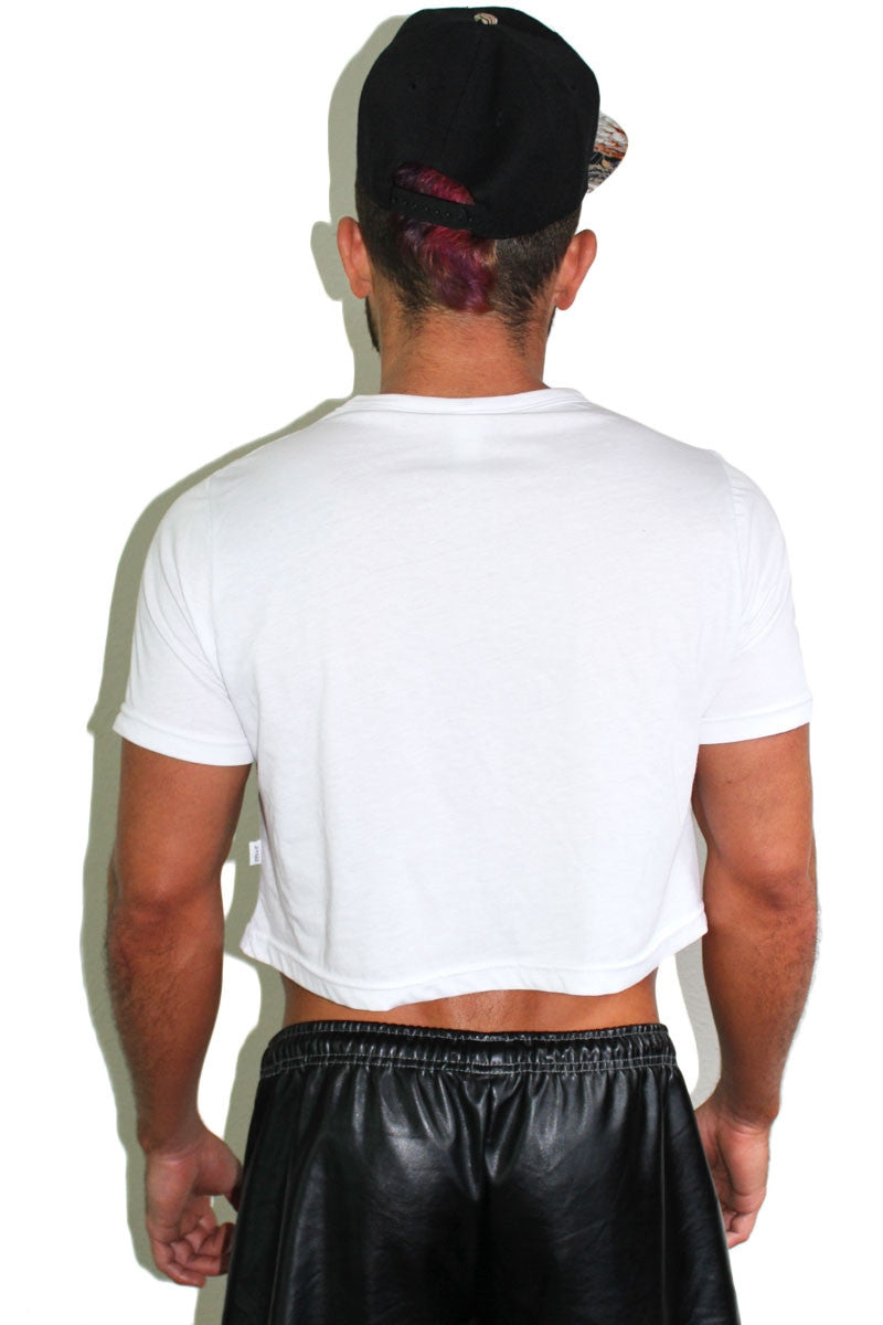 BANJEE Crop Tee-White