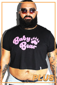 PLUS: Baby Bear Crop Tee - Black