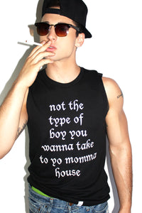 Bad Boy Sleeveless Tee-Black