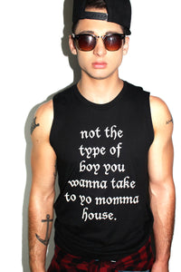 Bad Boy Sleeveless Tee-Black