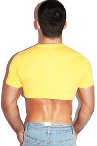 Bananas Pasties Extreme Crop Tee- Yellow