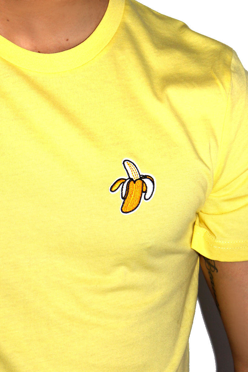 Banana Patch Crop Tee-Yellow