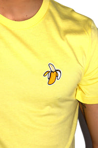Banana Patch Crop Tee-Yellow