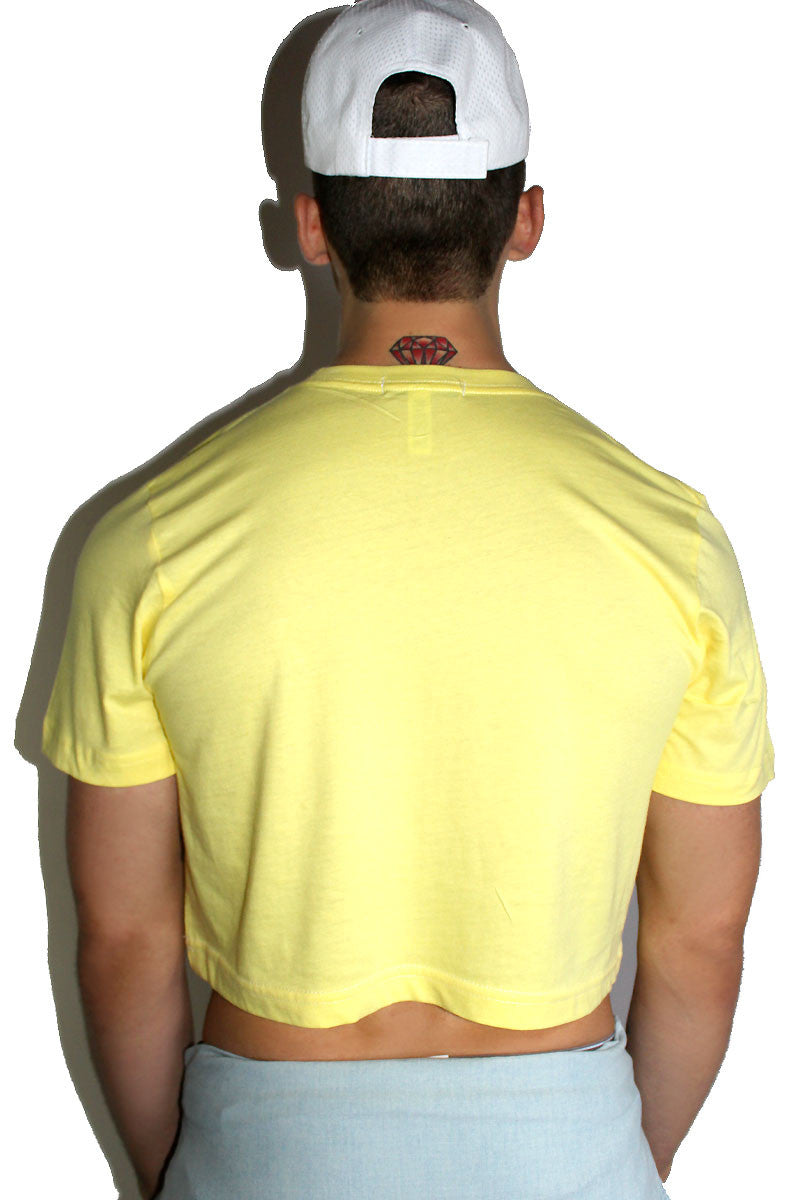 Banana Patch Crop Tee-Yellow