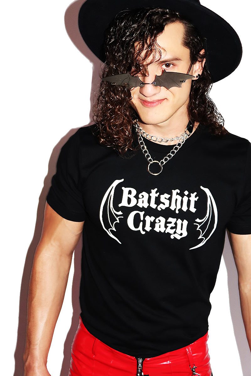 Batshit Crazy Tee-Black
