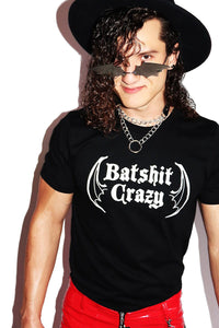 Batshit Crazy Tee-Black
