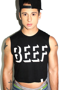 BEEF Crop Tank-Black