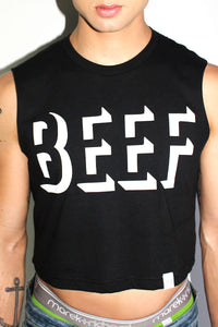 BEEF Crop Tank-Black
