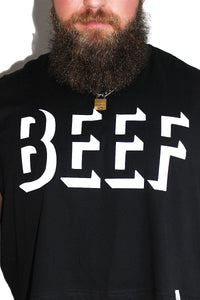 PLUS: BEEF Crop Tank-Black