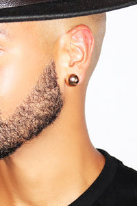 Big Stud Single Earring- Gold