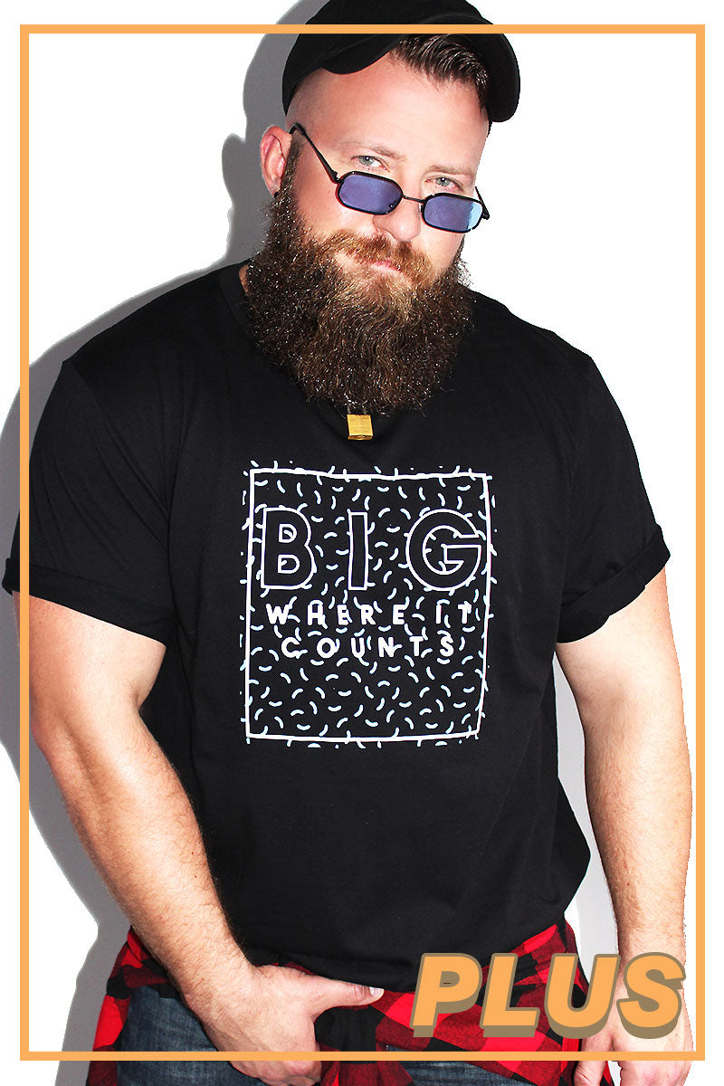 PLUS: Big Where It Counts Tee - Black