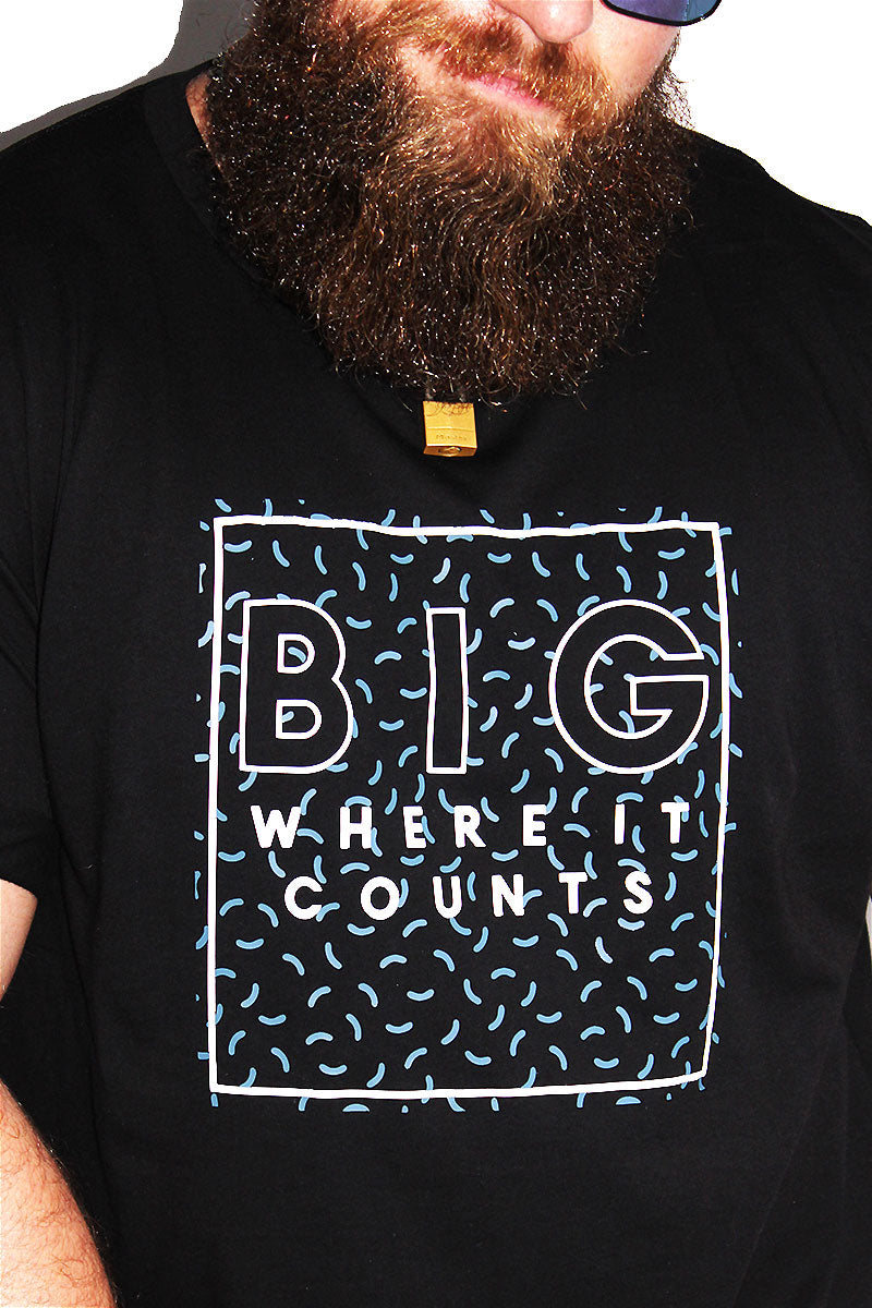 PLUS: Big Where It Counts Tee - Black