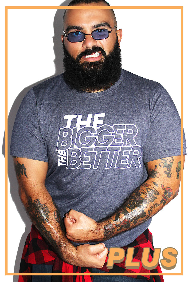 PLUS: The Bigger the Better Tee-Heather Navy