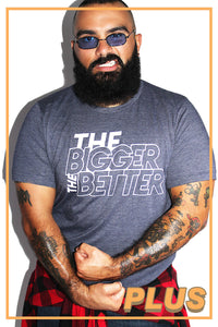 PLUS: The Bigger the Better Tee-Heather Navy