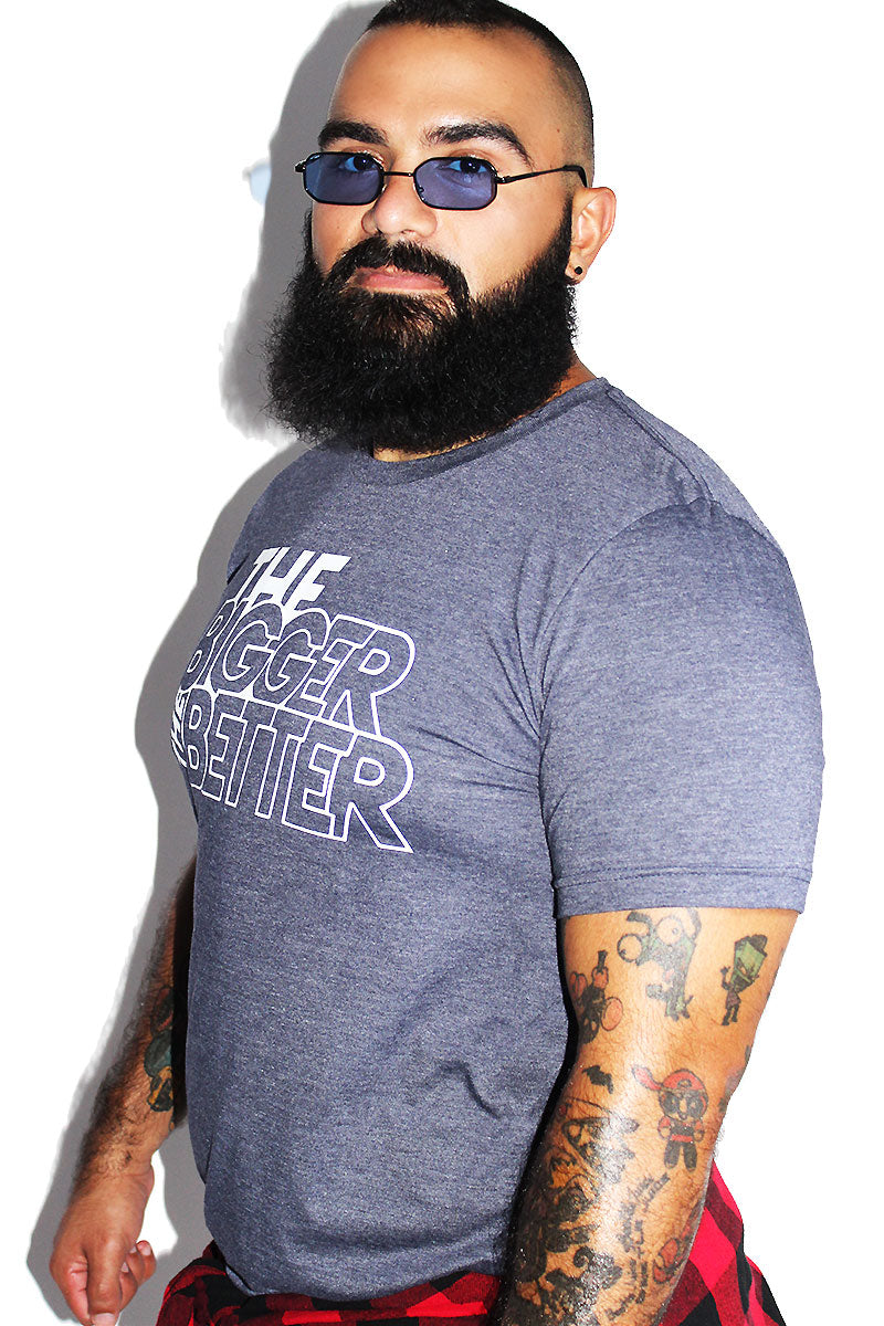 PLUS: The Bigger the Better Tee-Heather Navy