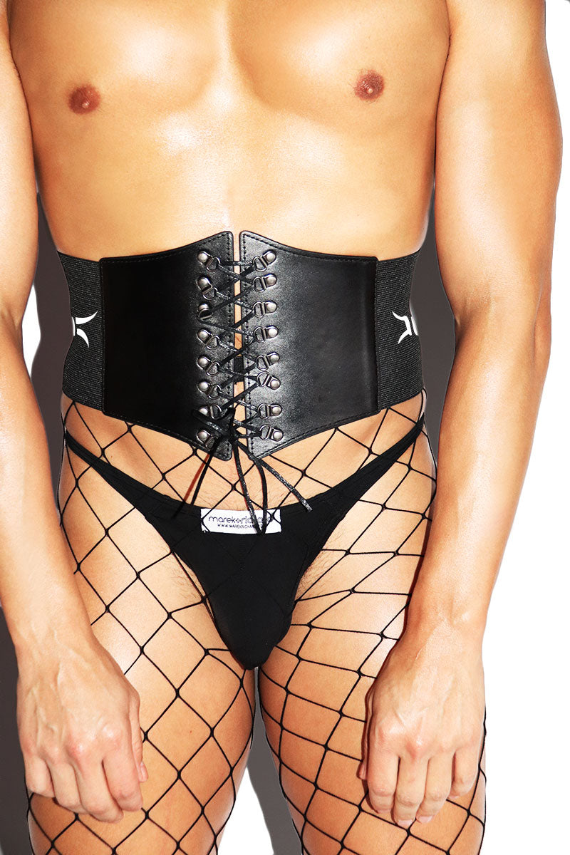 Barb Wire Waist Cincher - Black
