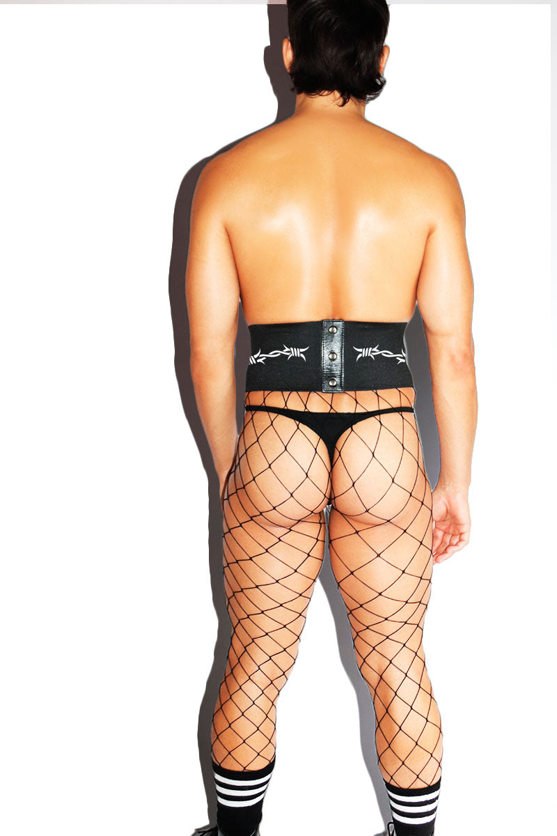 Barb Wire Waist Cincher - Black
