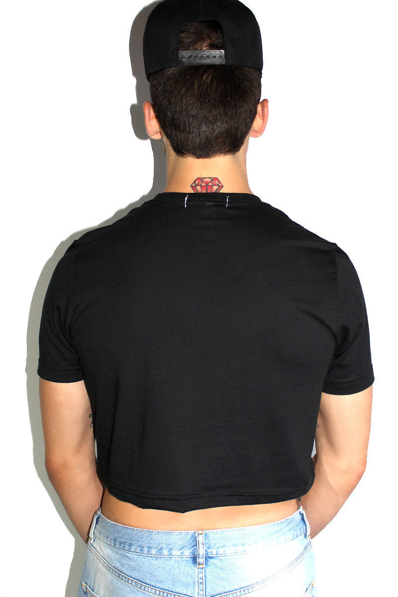 Core Crop Tee-Black